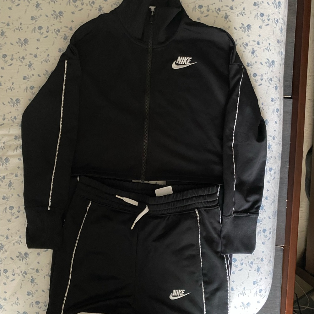 Nike Black and White Athletic Tracksuit